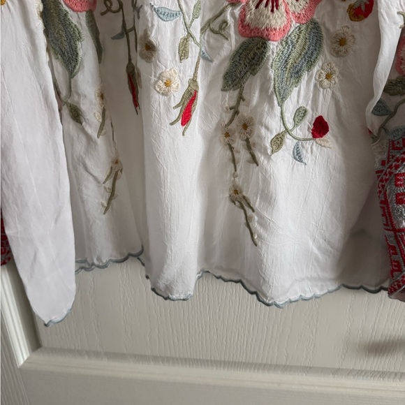 Johnny Was Grace White with Pink Floral Size Large - Picture 4 of 8